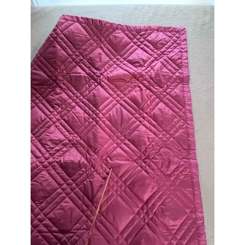 Cuddledown Set Of 2 King Size 100% Cotton Shell Quilted Shams Merlot Color NEW
